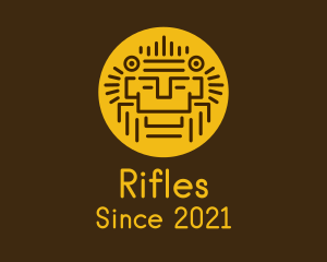 Traditional - Mayan Face Relic logo design