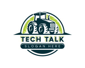 Truck - Lawn Tractor Farming logo design