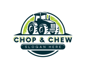 Plantation - Lawn Tractor Farming logo design