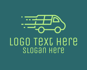 Pickup - Green Cargo Van logo design