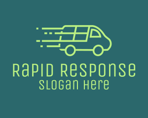 Ambulance - Green Cargo Van logo design