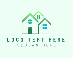 Property - Green House Real Estate logo design