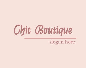 Chic - Chic Script Stylish logo design