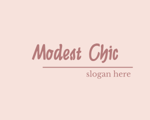 Chic Script Stylish logo design