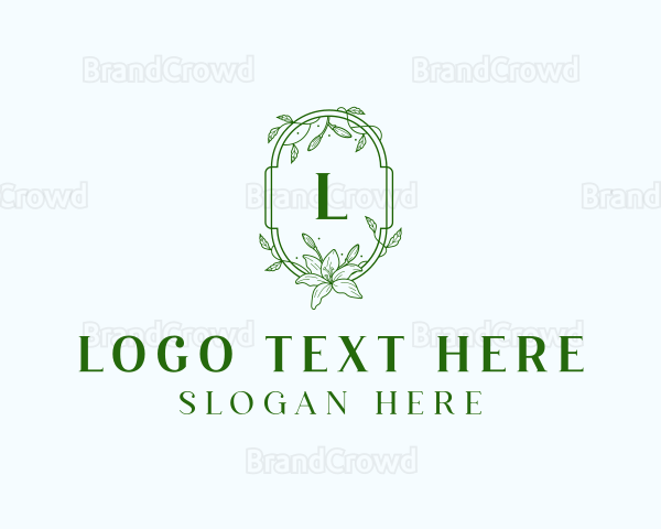 Floral Wedding Event Logo