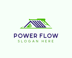 Power Wash Roof logo design