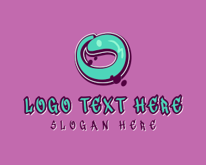 Lettermark - Modern Graffiti Letter O logo design