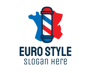 Barber Pole France logo design