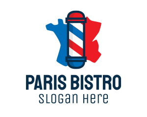 Barber Pole France logo design