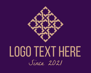 Textile - Arabic Tile Pattern logo design
