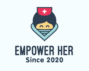 Female Hospital Nurse logo design