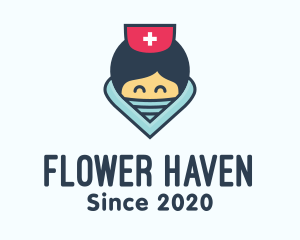 Female Hospital Nurse logo design