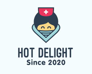 Female Hospital Nurse logo design