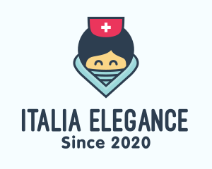 Female Hospital Nurse logo design