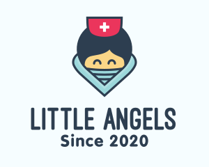 Female Hospital Nurse logo design