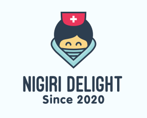 Female Hospital Nurse logo design