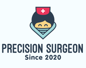 Surgeon - Female Hospital Nurse logo design
