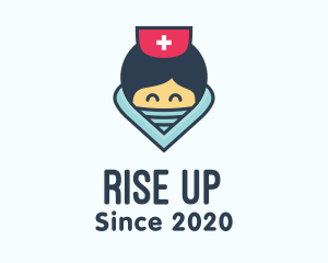 Female Hospital Nurse logo design