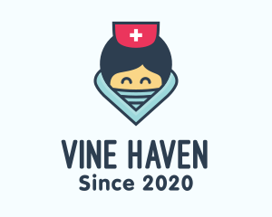 Female Hospital Nurse logo design