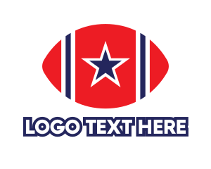 Rugby - American Football Star logo design