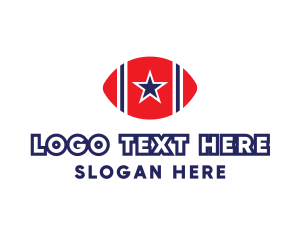 Shape - American Football Star logo design