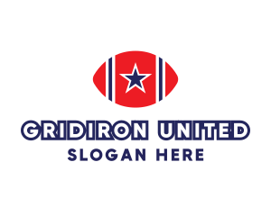 American Football Star logo design