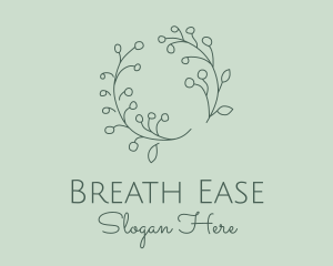 Baby's Breath Wreath  logo design