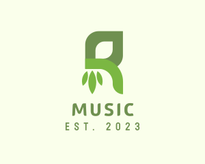 App - Simple Nature Letter R logo design