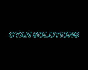 Cyan - Express Neon Logistics logo design