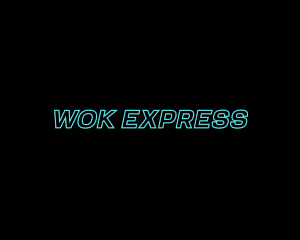 Express Neon Logistics logo design