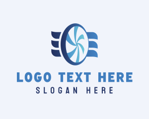 Air Conditioning - Industrial Fan Cooling logo design