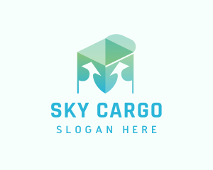 Airfreight - Package Up Arrow Logistics logo design