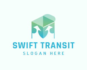Transit - Package Up Arrow Logistics logo design