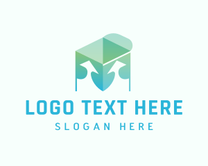Logistics - Package Up Arrow Logistics logo design