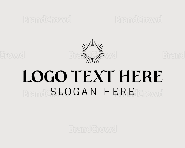 Elegant Sun Wordmark Logo