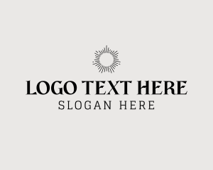 Couture - Elegant Sun Wordmark logo design