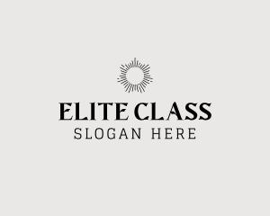 First Class - Elegant Sun Wordmark logo design