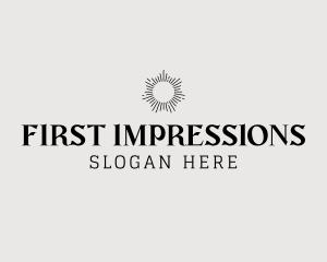 Elegant Sun Wordmark logo design