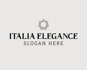 Elegant Sun Wordmark logo design