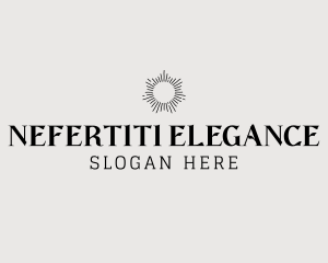 Elegant Sun Wordmark logo design