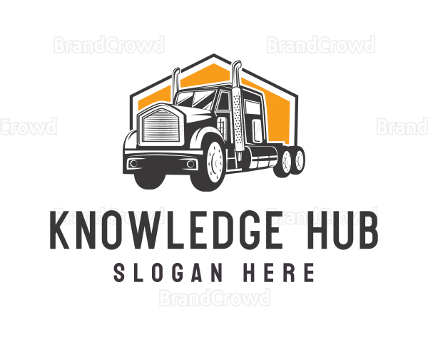 Logistics Truck Vehicle Logo