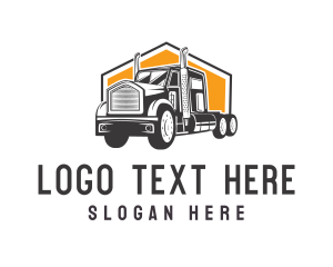 Moving Company - Logistics Truck Vehicle logo design