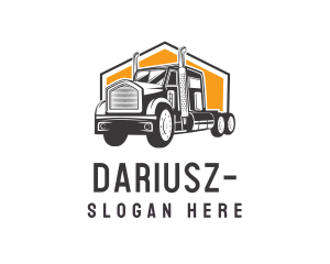 Logistics Truck Vehicle Logo