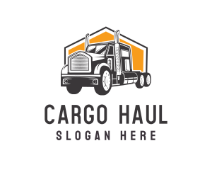 Logistics Truck Vehicle logo design