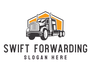 Logistics Truck Vehicle logo design