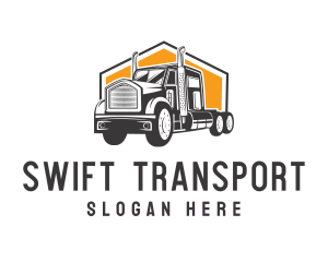 Logistics Truck Vehicle logo design