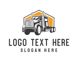 Logistics Truck Vehicle Logo