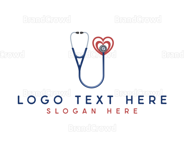 Heart Health Stethoscope Logo