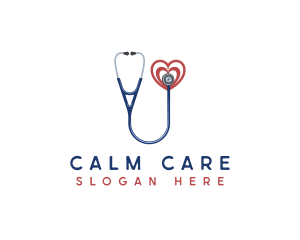Heart Health Stethoscope logo design