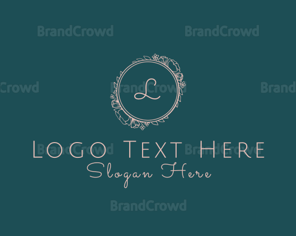 Luxury Flower Fashion Boutique Logo